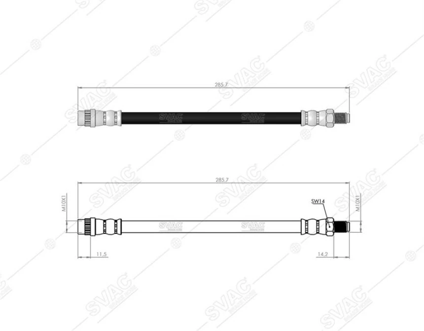 Renault Eski Fren Hortumu On R19 - Svac 60-0142