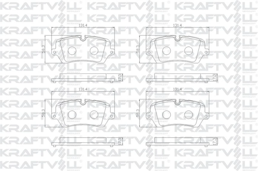 Land Rover Fren Balatası Arka Range Rover 13> Range Rover Sport 14> - Kraftvoll 07160080