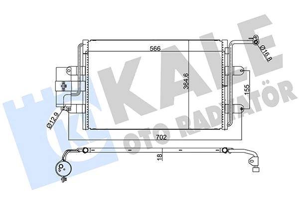 Vag Klima Radyatoru Bora Golf Octavıa 1.4i 16v 98> - Kale 390600