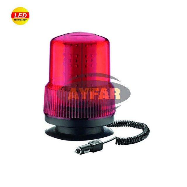 DONER TRAFIK IKAZ LAMBA 12 24V LEDLI KIRMIZI MIKNATISLI CAKMAKLI - AYFAR TR 502 20