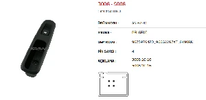 Unıversal Cam Anahtarı>3009 10-16 - 5008 10-16 Arka - Mcar-An627d