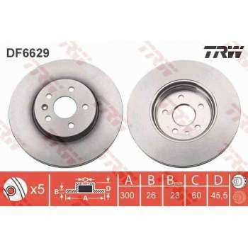ON FREN DISKI MOKKA 4WD ,TRAX , TRAX 4WD - TRW DF6629
