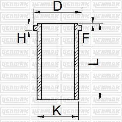 MOTOR GOMLEK STD BONGO 2700 / PREGIO (FOSFAT KAPLAMA) ISLENMIS OK65A10311 - YENMAK 51-35536-000