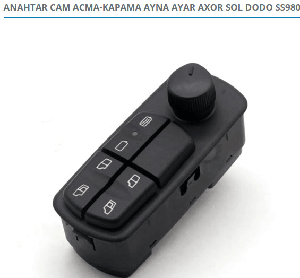 Unıversal Anahtar Cam Açma Axor Atego 2003 Sol Ayna Ayarlı - Dodo-Ss980