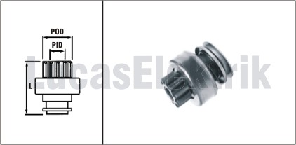 MARS DISLISI BOSCH TIP 10 DIS PEUGEOT 307 BERLINGO PARTNER 1.9D 2.0 HDI (15601) - LUCAS SDR1114