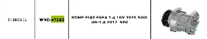 Unıversal Klima Kompresörü> Fiat Egea 1.4 16v 2015 500l 09-1.4 2012  5pk - Wondo-47183