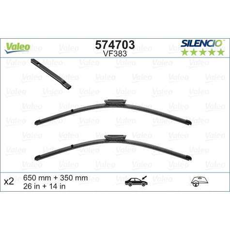 SILECEK SUPURGESI (x2) 650 / 340mm (RUZGARLIKLI) CLIO IV CAPTUR - VALEO 574703