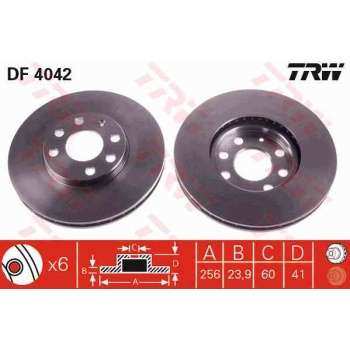 ON FREN DISKI (4 BIJON) ASTRA G 1,6I 16V 98> - TRW DF4042