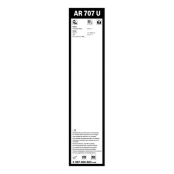 SILECEK SUPURGESI (700 MM) AEROTWIN RETROFIT (KARTON PAKET) YARIS TEKLI (AR 707 U) - BOSCH 3397006803