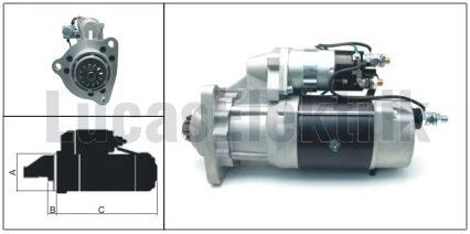 Mercedes Truck Mars Motoru 24v 12 Dis 8,3kw 39mt Delco Tip Mercedes Actros Axor Travego - Lucas Les0321