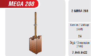 KLİMA KÖMÜRÜ-VOLVO/SCANIA/DAF   7,9x9,9x22…... - MEGA-MEGA208