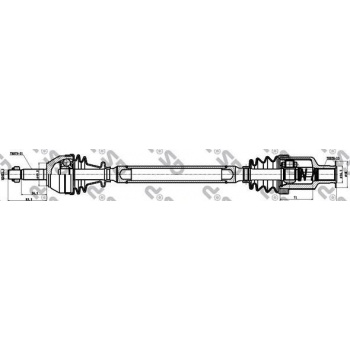 ON AKS KOMPLE SAG KANGOO CLIO II 1,2 1,4 1,6 (1,5DCI) / (RN 8 964) GECMELI>06 (IC FREZE:23 DIS FREZE - GSP 250151
