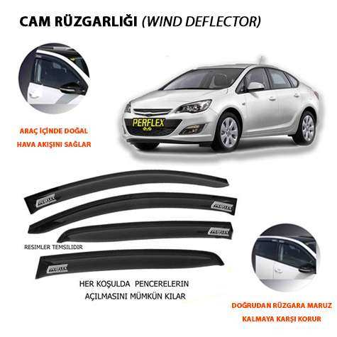 CAM RUZGARLIGI MUGEN TIP 4 PARCA ASTRA J DYNAMIC 2009-2015 - PERFLEX PD4-OP05