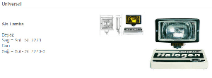 SİS LAMBASI-MERCEDES-VOLVO-MAN-SCANIA  BEYAZ HALOJEN (DESENLİ CAMLI) - AYFAR-SL2220