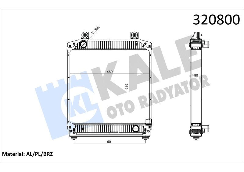 MOTOR RADYATOR KARSAN ATAK EURO VI - KALE 0408081AB