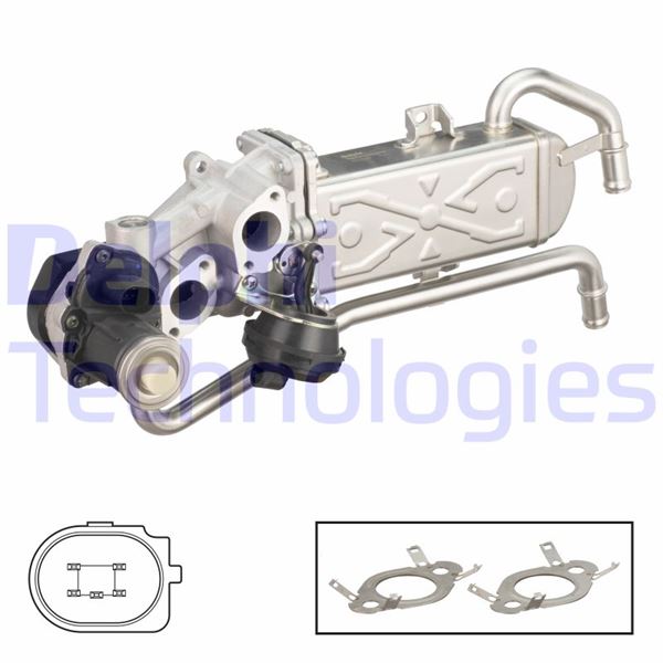 EGR VALFI 1,6 POLO 15> A1 11>14 IBIZA TOLEDO 13>15 FABIA 11>15 RAPID 12> ROOMSTER 11>15 - DELPHI EG10589-12B1