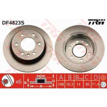 ARKA FREN AYNASI CRAFTER 3T 5T 2,5TDI 04 / 06 SPRINTER 06 / 06 - TRW DF4823S