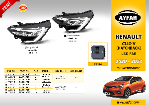 FAR KROM ÇITALI MOTORLU SOL (BALLAST BEYİN HARİÇ) R.CLIO V HATCBACK (2020›2023) - AYFAR-202343