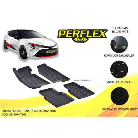 PASPAS 3D HAVUZLU X-MAT TOYOTA AURIS 2012-2018 - PERFLEX PXM-TY02