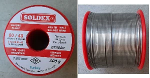 Unıversal Lehim Teli-60x40  1mm  500gr - Soldex-S601005