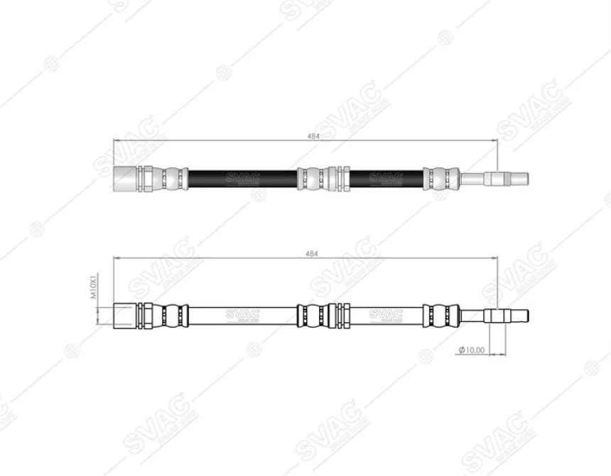 Toyota Fren Hortumu On Sol Sag Corolla Ae92 89-92 - Svac 76-0124