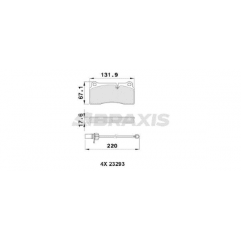VAG FREN BALATASI ARKA Q7 07 > 15 3.0 TDI TFSI CJGC CJMA BUN CASB - BRAXIS AA0757