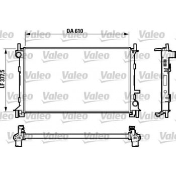 MOTOR SU RADYATORU (+AC) FOCUS 2,0 98>05 KLIMALI MANUEL BRAZING (600×348×26) - VALEO 732732