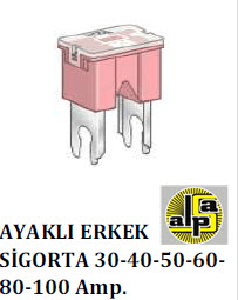 SİGORTA-ERKEK AYAKLI 80 AMP   SİYAH - MTA-M0471080