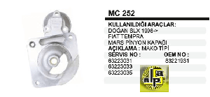 MARŞ ÖN KAPAK-MAR DOĞAN SLX - REMARK-MC252