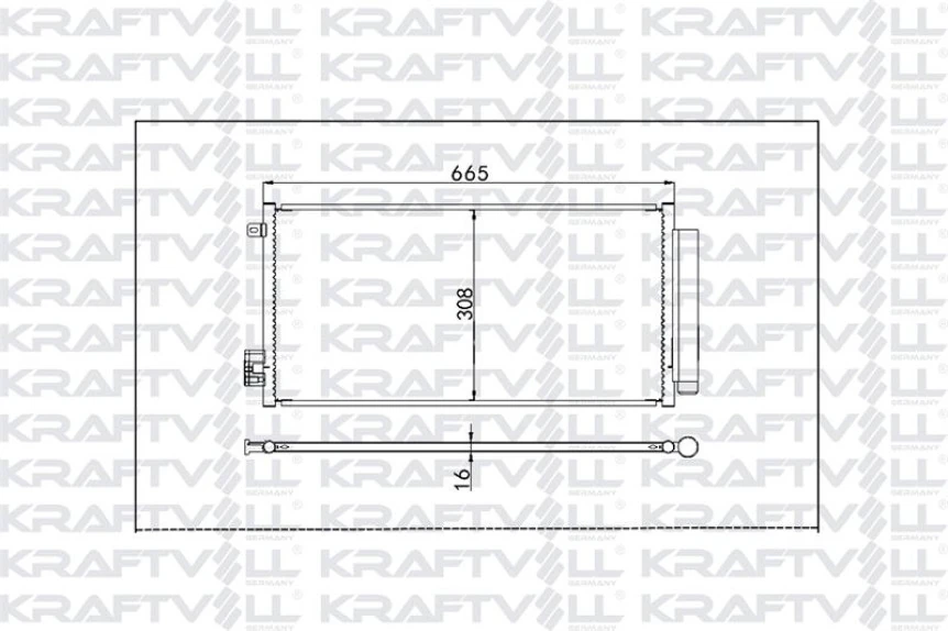 Fiat Klima Radyatoru (condenser) Egea 1,3 1,6 Mjet 1,4 Benzinli - Kraftvoll 08060261
