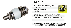 MARŞ DİŞLİSİ-10D PC200-6/IVECO STRALIS - REMARK-PG6110