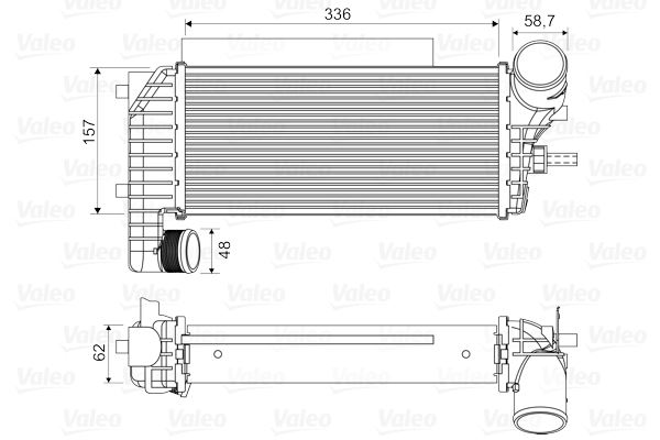 TURBO RADYATORU C MAX II 11> FOCUS III 11>  TOURNEO CONNECT 1.5TDCI/ 1.6 TDCI  11> - VALEO 818604