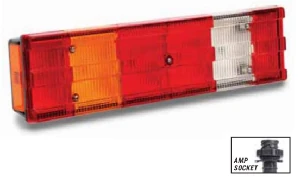 Unıversal Stop Lambası-Sol ( Soketli ) Mercedes Actros - Asfar-25001sl