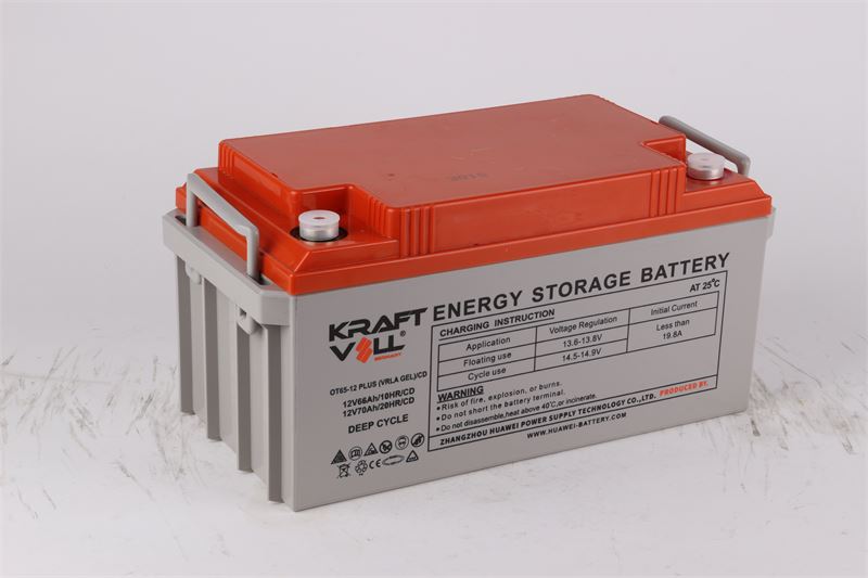 AKU 12V 66 AH (10HR),70 AH (20 HR) PLUS VRLA GEL CD DEEP CYCLE GEL (350 X167×173X173) - KRAFTVOLL 18070001