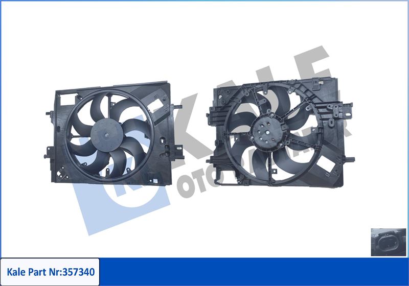 FAN MOTORU DAVLUMBAZLI CLIO V CAPTUR II 1.0 TCE 19> REZISTORSUZ (12V) - KALE 357340