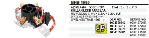 MARŞ KÖMÜR YUVASI-12V MERC/180,E200,E220 5x12x11.5 - VERTEX-BHB1985