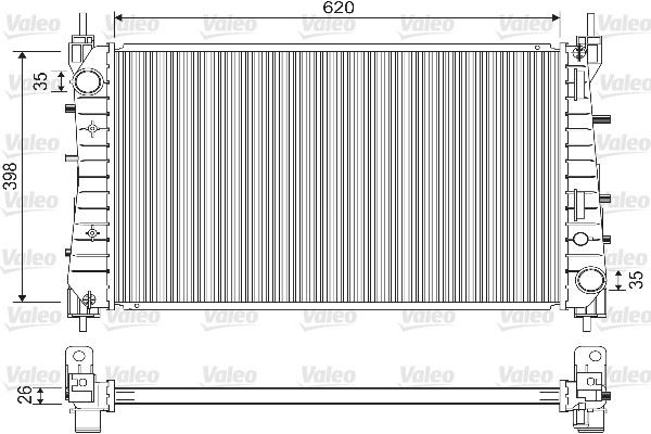 MOTOR RADYATOR LINEA PUNTO EVO 1.3JTD - VALEO 733203