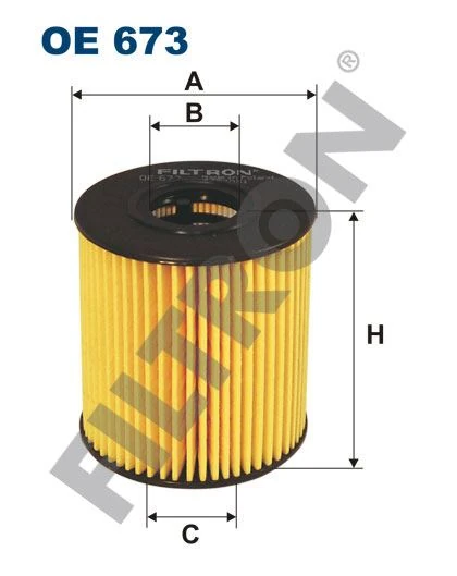 Fiat Yag Filtresi Berlingo III Partner Tepe P207 P307 Ec5 P308 C3 C4 Tu5jp4 (1,6 16v) / C5 Ds3 Ds4 P5008 - Filtron Oe 673