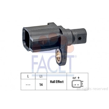 ABS SENSORU ARKA AKS SAG / SOL (PARK YARDIM SISTEMLI ARACLAR ICIN) KABLOSUZ C MAX II FOCUS III 1.5 1 - FACET 21.0186