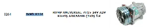 Unıversal Klima Kompresörü>unıversal 7h15 24v A2v Kayış Arkadan Çikiş İ.k - Wondo-8264