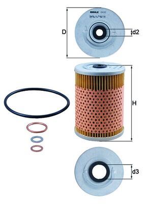 YAG FILTRESI W126 85>91 W116 82>80 C126 85>91 R107 72>80 C107 76>80 - MAHLE OX32D