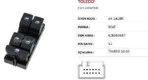 Unıversal Toledo 12-19 Sol Dörtlü - Mcar-An1418r