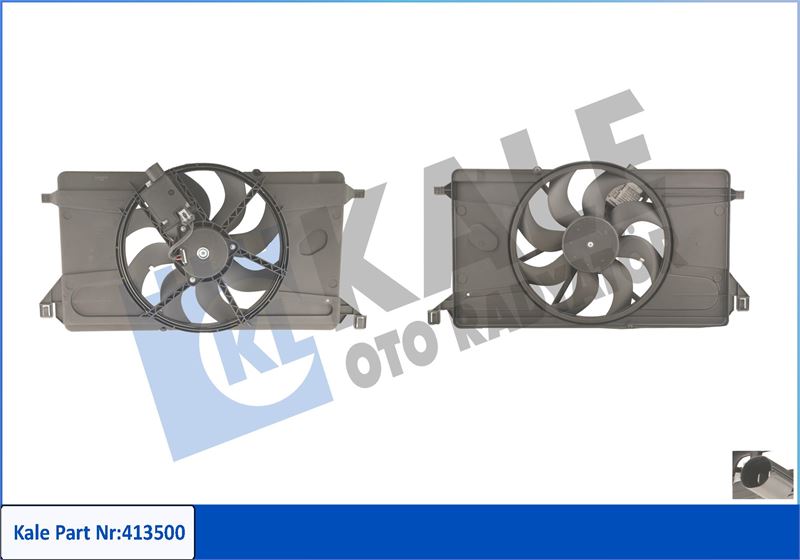 FAN MOTORU FOCUS II FOCUS II CMAX 1,6 ZETEC S 16V / 2,0TDCI 03>07 KLIMALI - KALE 413500