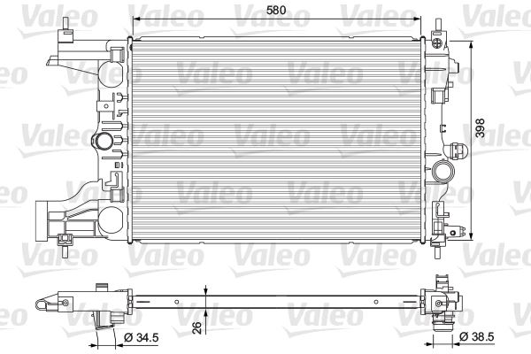 SU RADYATORU ASTRA J M.T A14NET A14NEL A16LET - VALEO 701723