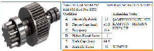 MARŞ DİŞLİSİ-JT 11D ISUZU KOMPLE UZUN - FORMMETAL-61252