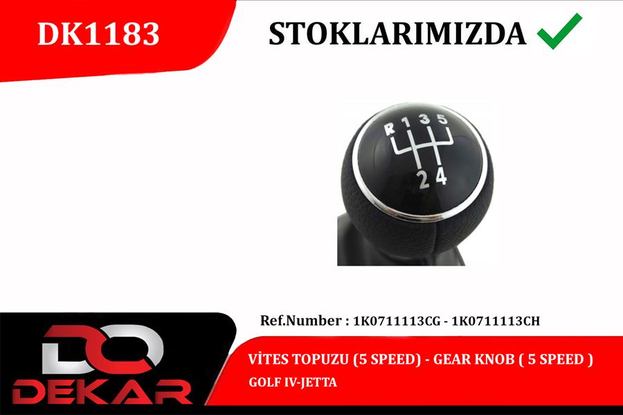 VITES TOPUZU 5 ILERI GOLF V JETTA - DEKAR DK1183