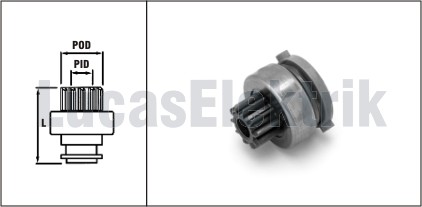 MARS DISLISI MOTOCRAFT TIP 10 DIS FORD FOCUS (15824 / 1006209824) - LUCAS SDR9001