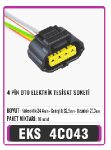 SOKET>4 PİN  S4042 - EKS-4C043