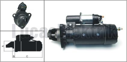 MARS MOTORU 12V 7,5KW 12DIS 42MT DEV FATIH - LUCAS LES0325