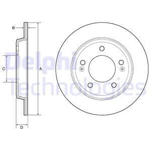 Hyundaı Fren Aynası Arka Hyundaı Hyundaı Elantra 1.6 İ30 1.6 Crdi 2016-> 262x5 - Delphi Bg4964c